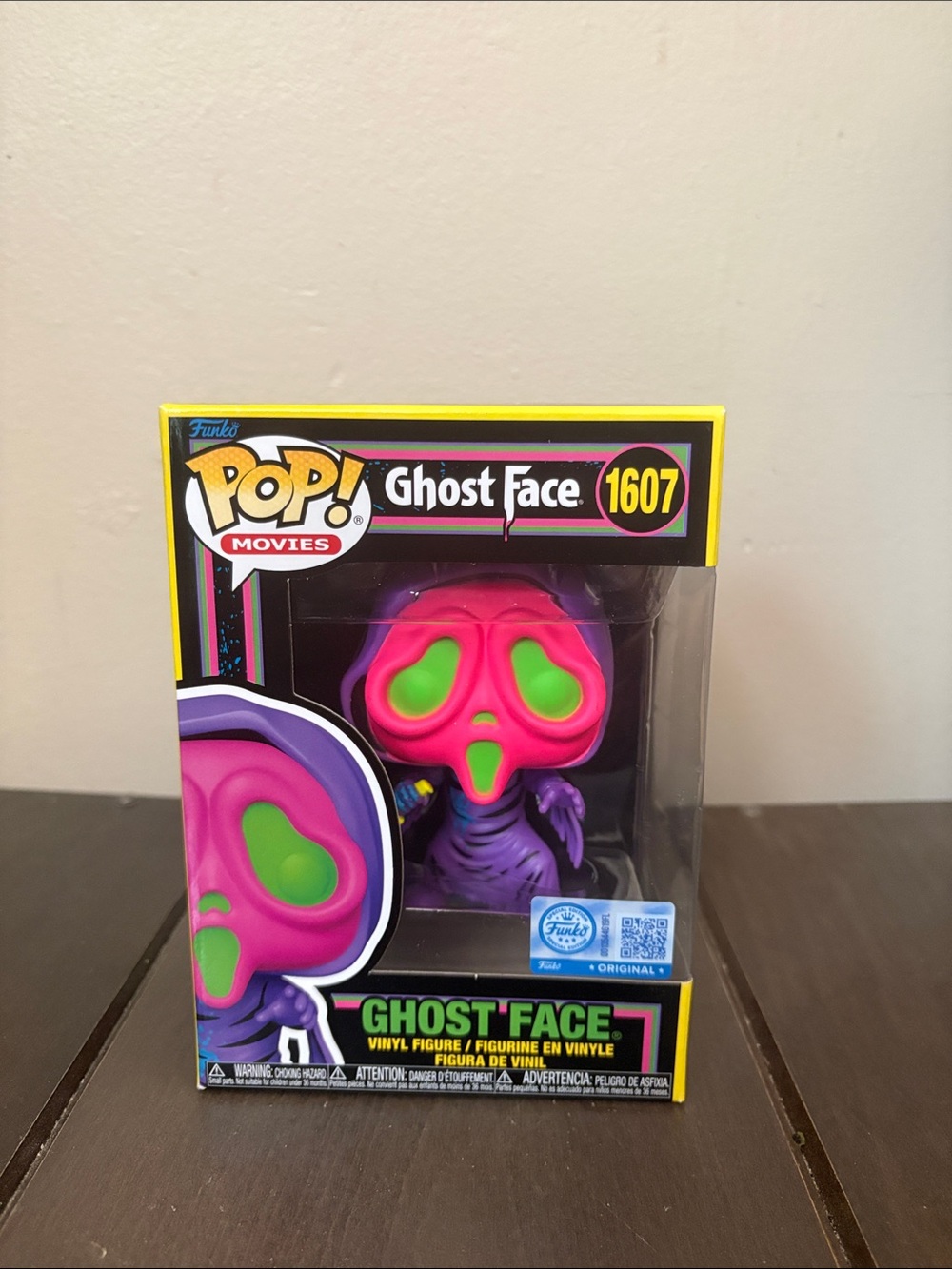 Funko Pop! Ghost Face Neon Pink, Green & Purple Vinyl Figure
